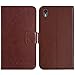 Price comparison product image TienJueShi Brown Book-Style Flip Leather Protector Case Cover Skin Etui Wallet For GOME K1 5.2 inch
