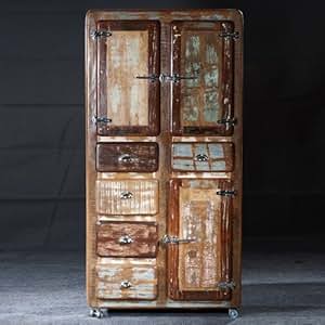 SalesFever Schrank aus Massivholz - Glace Altholz im Shabby Chic 3