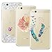 Produktbild Yokata [3 Packs Huawei P8 Lite (2015/2016) Hülle Silikon Transparent Durchsichtig Handyhülle Schutzhülle TPU Dünn Slim Kratzfest mit Motiv - Color (Huawei P10 Lite, Blumen und Schmetterlinge)