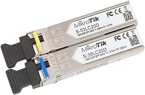 Mikrotik S-3553LC20D network transceiver module - network transceiver modules (SFP, LC, RB260GS, RB2011LS, RB2011LS-IN, RB2011UAS-IN, RB2011UAS-RM, RB2011UAS-2HnD, RB2011UAS-2HnD-IN CCR103)