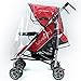 Tinksky Universal Pushchair Stroller Pram Buggy Transparent Rainproof Cover Rain Shade