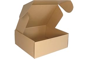 PACK4YA 250×200×100mm (10"x8"x4") Small Parcel Postal Boxes Royal Mail PiP Corrugated Cardboard Boxes for Posting, Brown Mailing Postage Shipping Box for Small Business or Gift Packaging (10 Pcs)