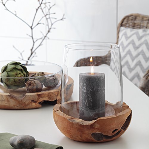 Leonardo 084409 Windlicht mit Teaksockel - 2