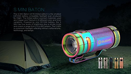 Olight® S mini Baton Taschenlampe Cree XM-L2 LED max. 550 Lumen mit 16340 CR123A 1600mAh Batterie – Globale Limited Sonderedition - 4