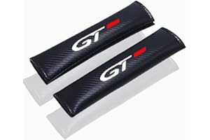 TOPOB 2pcs Ceinture de sécurité de Voiture Protégez Les épaules Accessoires de Voiture de décoration de Voiture pour Peugeot GT GTI gtline 508 5008 3008 208 2008 308,2pcs GT, One Size