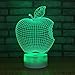 Produktbild CFLEGEND Apple 3D Led Single Led Tischleuchte Touch Farbe Ful 7 Änderung Acryl Nachtlichter Für Kinder Weihnachtsgeschenke