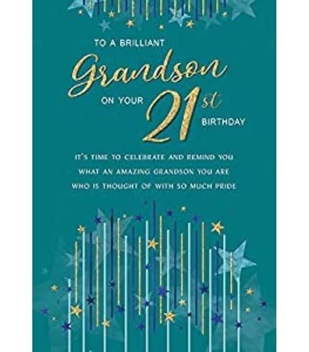 Piccadilly Geburtstagskarte „Zum 18. Geburtstag, Enkel“ – 22,9 X 15,2 Cm, Mit Umschlag