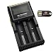 Produktbild Nitecore D2 Intellicharger Smart Universal LCD-Display Dual-Ladegerät für IMR / Li-ion / LiFePO4 / Ni-MH / Ni-Cd + WINGONEER USB-LED-Licht