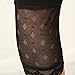 Liang Rou Maternity Elastane Adjust Waistband Cropped Leggings Lace Trim Color Black