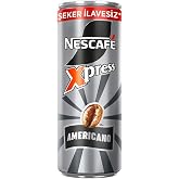 Nescaf&eacute; Xpress Americano Şekersiz Soğuk Kahve 250 ml