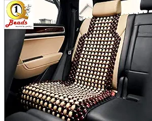 Q1 Beads XL Black Dx Wooden beads acupressure mat car full seat cover cushion-Large size for all the cars/SUVs/Truck/Home Chair/Office Chair (Universal Fit,Any Brand Car)