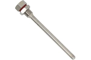 OTOMATICO Immersion well m12x1 per termometro sonda acciaio inossidabile 304 montaggio rapido dito guanto meccano-saldato immersione di 35mm 50mm 100mm 150mm 200mm 300mm 400mm 500mm - per caldaia birra (300mm)