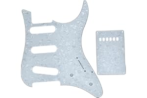 Dopro Gitara SSS Pickguard i Tremolo Trem Cover Back Plate pasuje do Yamaha PACIFICA Guitar White Pearl