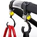 ASIV Baby Stroller Hook and Hanger, Buggy Clips for Pram Pushchair, 2 Pack, Black