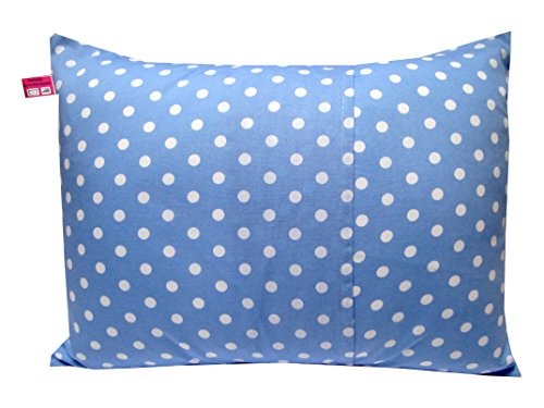 Kissenhülle 30 X 40 cm „Bauernhof Tiere Hellblau Punkte“ Kissenbezug für Kissen 100 % Baumwolle BW Kinderzierkissen Mädchen Jungen von TryPinky - 2