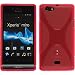Produktbild PhoneNatic Case für Sony Xperia miro Hülle Silikon pink X-Style + 2 Schutzfolien
