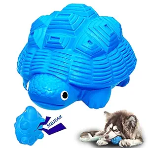 YILAKO Dog Chew Toys for Aggressive Chewers, Almost Indestructible and Tough Squeaky Dog Toys with Non-Toxic Natural Rubber for Medium and Large Breed