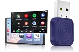 Carlinkit Mini Ultra Wireless CarPlay & Android Auto Adapter – Plug & Play-Dongle für iPhone & Android, Konvertiert kabelgebunden zu kabellos, USB-A/USB-C, kompatibel mit OEM-kabelgebundenen Autos