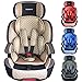 Price comparison product image XOMAX XL-518 Child car seat with ISOFIX I growing with your child I 9-36 kg, 1-12 years, group 1/2/3 I 5-point harness and 3-point harness I cover removable and washable I ECE R44/04 I beige