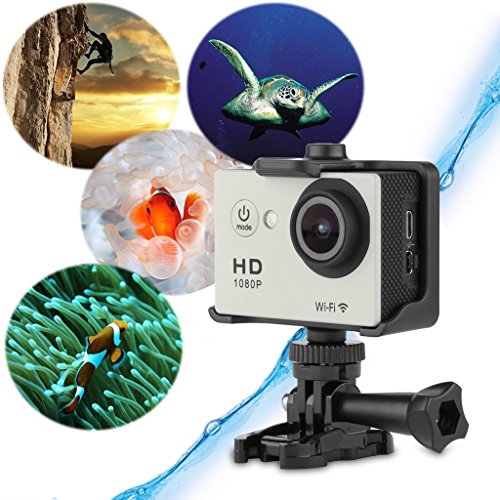 Y8-P Action Kamera sport Kamera 2.0 Zoll Helmkamera WiFi 1080P Action Camera Full HD 30M Wasserdicht Actioncam Kamera H264 12Mp Video Action DV Camcorder sport Camera schwarz - 7
