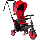 SmarTrike STR3 Plus 6'sı 1 Arada Mod&uuml;ler Katlanabilir Bebek Arabası ve &Uuml;&ccedil; Tekerlekli Bebek Bisikleti - Red