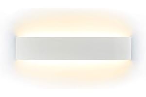 ChangM Zewnętrzne lampy ścienne 16 W, nowoczesna lampa ścienna, klasa wodoszczelności IP65, wraz z płytką LED 110 V-260 V, do użytku na zewnątrz, łazienki, salonu, klatki schodowej, korytarza, oświetlenie ścienne, ciepła biel, 2700 K