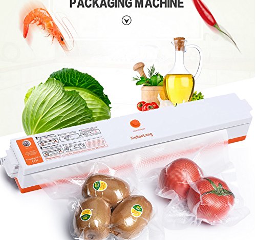 ROGUCI Kleine Vakuumiergeräte,Vakuumierer, Vakuumiert ,Folienschweißgerät ,Vakuumieren von Lebensmitteln Vakuum kuumierer für zu Hause,Vakuumiergeräte für Haushalt, Gastronomie, Handel und die Industrie inkl. 15 gratis Vakuumbeutel Vakuumiergeraete 100 W - 9