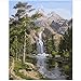 Produktbild LIWEIXKY Rahmenloses Ölgemälde DIY Ölgemälde by Zahlen Landschaft Acrylfarbe Auf Leinwand Szenischen Wasserfall Handgemalte Wandkunst Für Wohnkultur Bilder 40X60Cm