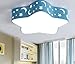 Produktbild LED Deckenleuchte Wohnzimmer Licht einfache moderne Schlafzimmer Lampe warm romantischen Lampe smart card, Star 18 W Sky Blue  40 * H10