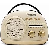 Crownwell Taşınabilir Bluetooth Retro Radyo Arizona Serisi/Grey Gri