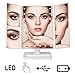 Produktbild Vergrößerungsspiegel mit beleuchtung / Kosmetikspiegel 3 Fach Vergrößung / Make-up-Spiegel mit 24 LEDs Beleuchtung / Faltbare Beleuchtet Schminkspiegel 180° Drehbarer / Einstellbar Dimmbar Standspiegel / Batteriebetrieben und USB Aufladbar
