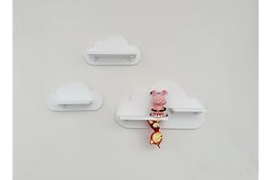 PsGreen Set of 3 Clouds White Suitable for Toniebox Tonie Figures
