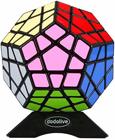 Dodolive® 12 Faces 3 Layers Magic Plastic Cube 3x3 Speed Twist Polyhedron Puzzle Cube Toy Black