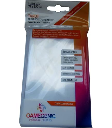 Matte Board Game Sleeves | Pack of 50 Matte Sleeves | 44 by 67 mm Card  Sleeves Optimized for Mini American Card Games | Premium Card Protection |  FFG Yellow Color Code |