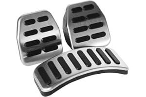 ‎ARAMOX Manueller Pedalsatz, Pedalabdeckungen Auto, Pedalkappen Auto Gaspedal Kupplungspedal, Fuel Bremse Fußbett Fußstütze Pedale Abdeckplatte Edelstahl Manipedalsatz MT