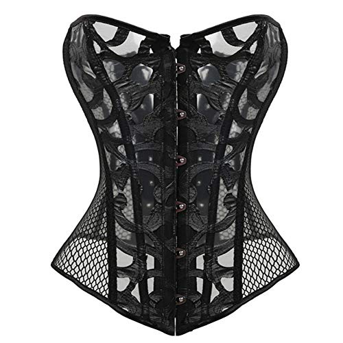 Disossato il corsetto del merletto hollow in delle donne con g-string