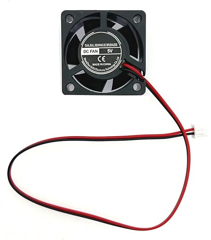 2 stuks USB-koelventilator, 40 x 40 x 10 mm, 5 V, DC, USB, olielagers, 5000 omw/min, 19,5 dB, voor PC 3D-printer router NAS