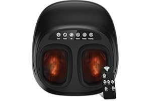 Foot Massager with Heat, WERTYI Shiatsu Feet Massager Deep Kneading, Compression, Multi Modes Settings, Remote Control, Present for Men Women