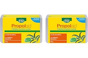 ESI PROPOLAID Pastilla Blanda Eucalipto – Con Própolis, Eucalipto, Pino Silvestre y Menta Piperita – Acción Balsámica – Sin Azúcar Añadido - PACK 2