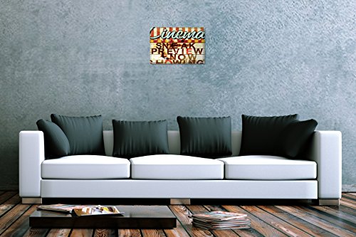 Blechschild M. A. Allen Retro US Deko Sneak Preview Kino Vorführung Plakat Hollywood Tafel 20×30 cm - 2