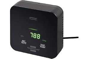 Brennenstuhl CO2-mätare C2M L 4050/ co2 sensor för övervakning av luftkvaliteten (med CO2-ljusindikator, larmsignal, batterid