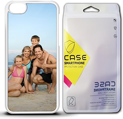 PERSONALISED iPhone 5c Photo Case Cover Custom Printed - White Plastic