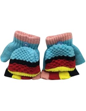 Fingerhandschuh URSING Herbst und Winter Kleinkind Baby Warme Handschuhe Fünf Finger Fäustlinge verdicken Patchwork...