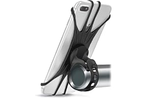Ceciliec Fahrrad Handyhalterung | Universal Halterung für Fahrrad und Motorrad | Passend für alle Smartphone-Modelle