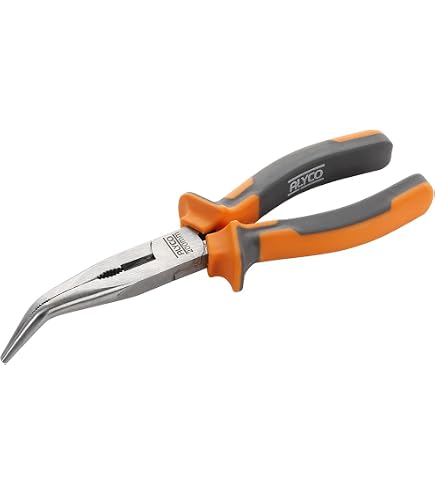RHINO 150mm Mini Long Nose Pliers - High-Quality Steel, Ergonomic Handle For Electronics & Small DIY Jobs