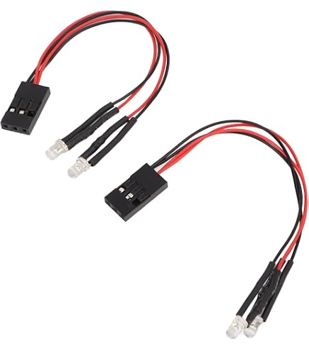 Feu arrière de voiture RC 8 LED RC Light Set pratique pour 1/10 RC voiture camion chenille avec 4pcs LED blanches rc led dilwe led Lichtmaschinen & Zubehör