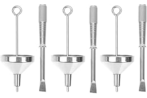 Zerodeko 1 Set Mini Stainless Steel Funnel Filler Kit with Bolt Driver Urn Funnel Set for Cremation Jewelry Ashes Keepsakes Urn Funnel Filler Kit