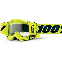 Maschera Da Cross Unisex 100% Accuri 2 | Lente Antiappannante, Spugna Traspirante 3 Strati | Taglia Unica