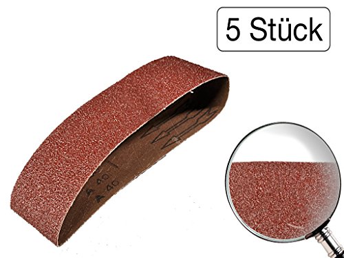 5 Stück Schleifbänder 60 x 400 mm Körnung 40