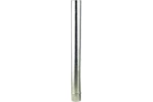 WOLFPACK LINEA PROFESIONAL Wolfpack Tubo Estufa Acero Galvanizado Ø 100 mm, Ideal Estufas de Leña, Chimenea, Alta resistencia, Conducto Humos